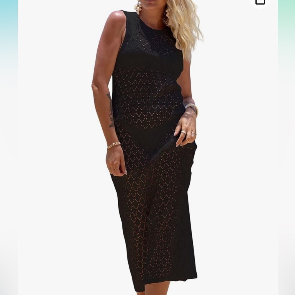 Amazon black crochet cover up viral